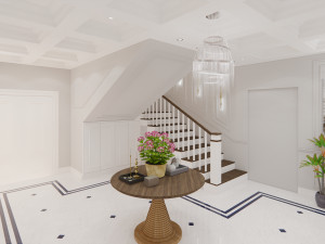 modern villa entrance design - sketchup Modelo 3D