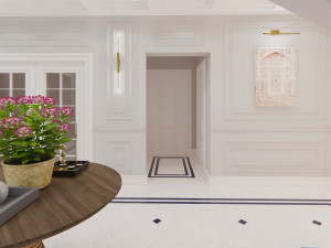 modern villa entrance design - sketchup Modelo 3D
