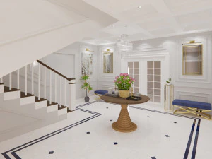 modern villa entrance design - sketchup 3D Model