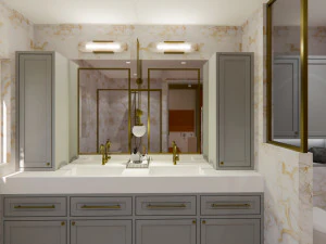 conception de salle de bains moderne - sketchup Modèle 3D