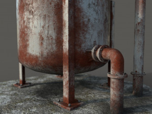 oil tank 3D मॉडल