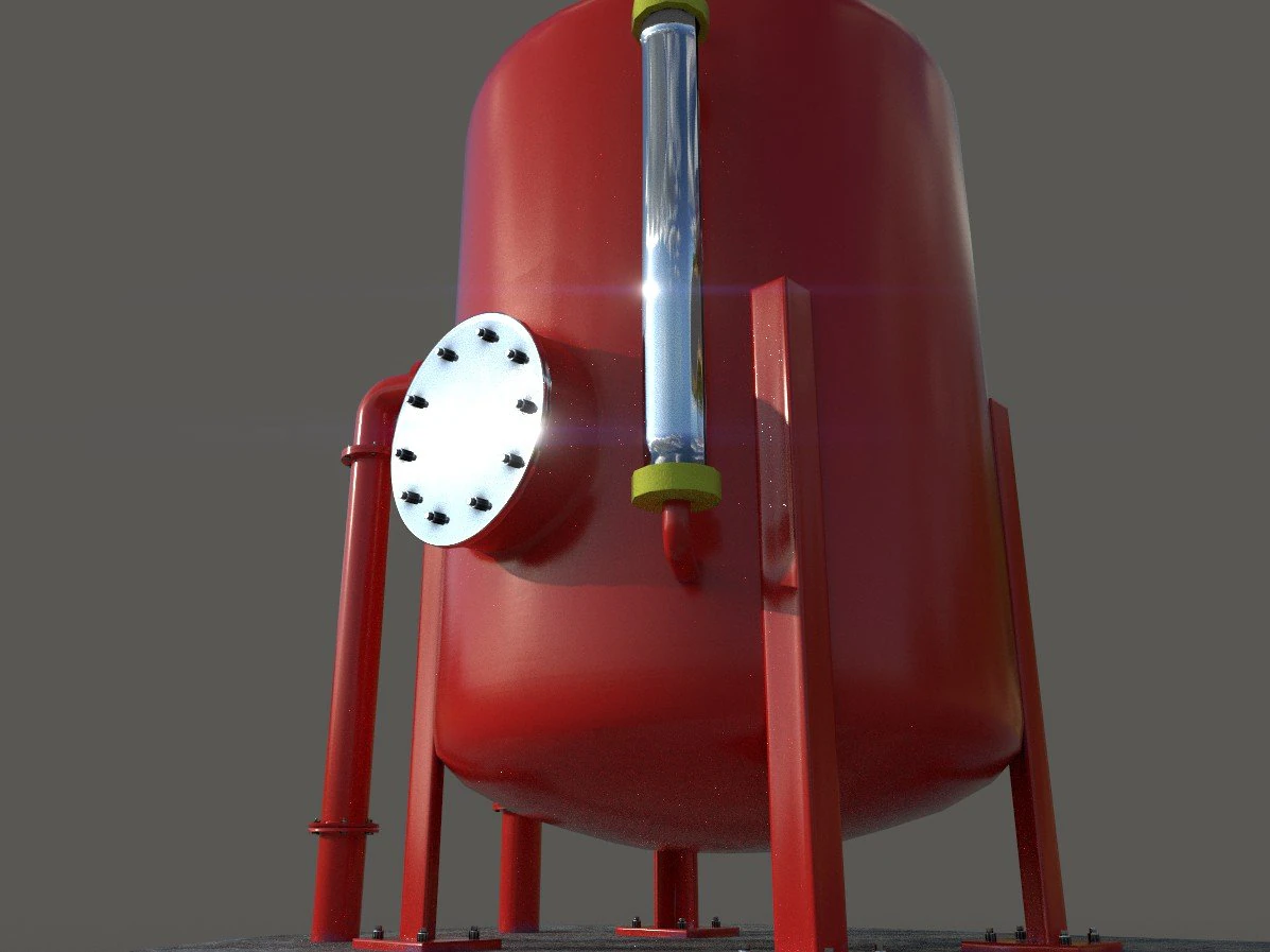 oil tank 3D Model .c4d .max .obj .3ds .fbx .stl .blend 