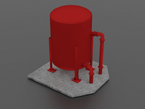 oil tank Model 3D
