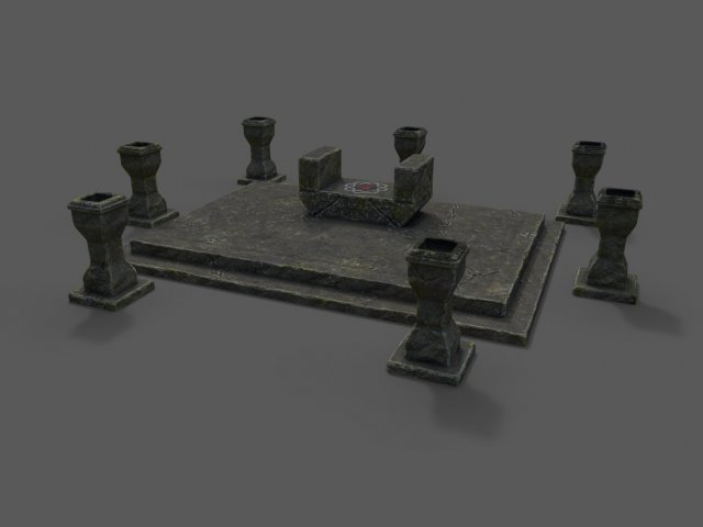 divine stand 3D Model .c4d .max .obj .3ds .fbx .stl .blend 