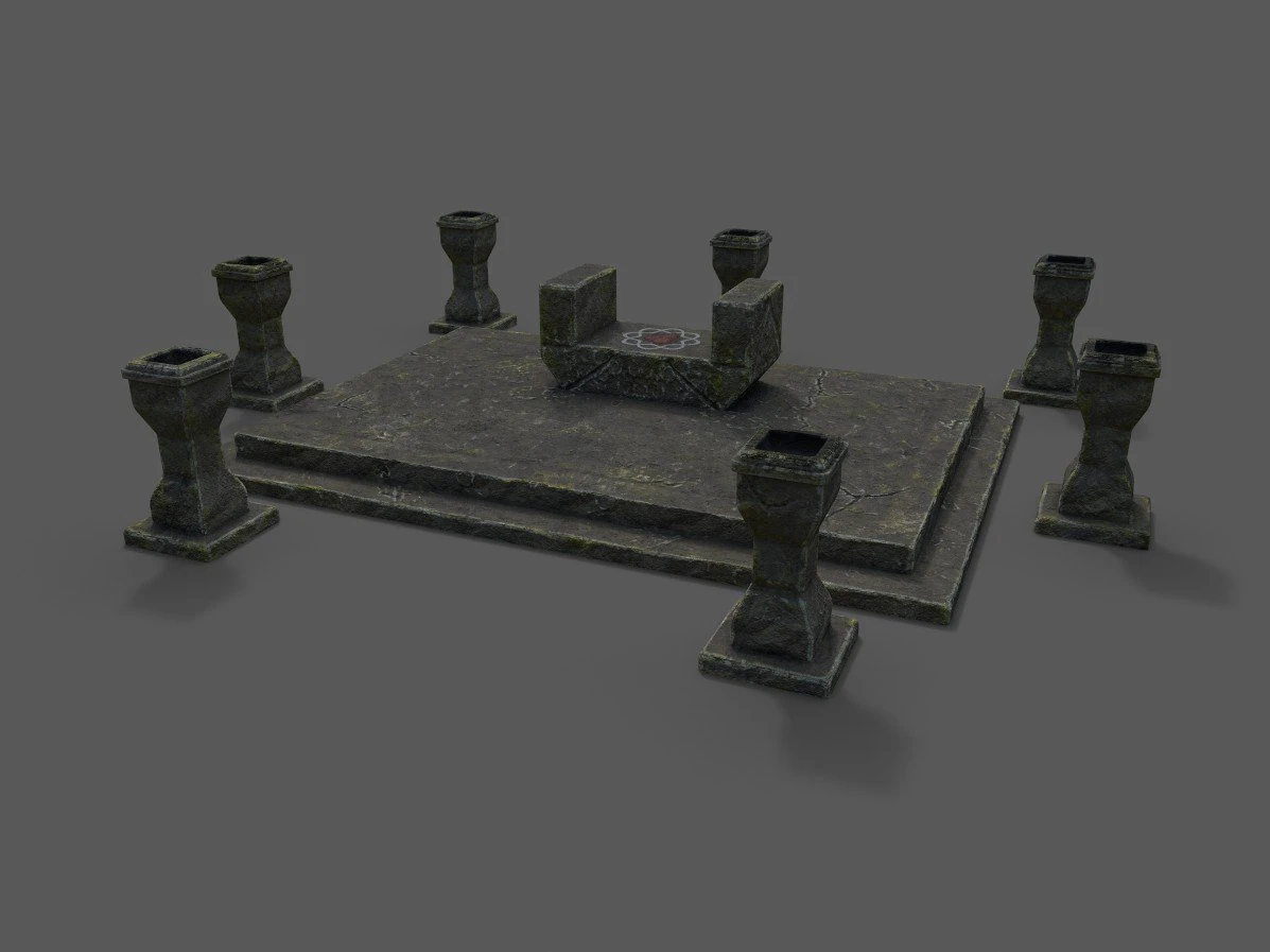 divine stand 3D Model .c4d .max .obj .3ds .fbx .stl .blend 