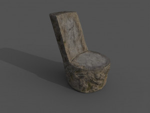 stone chair 3D Model