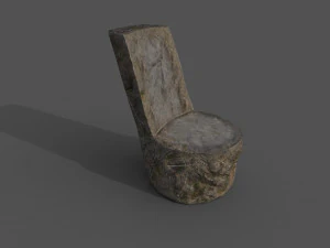 stone chair 3D Model