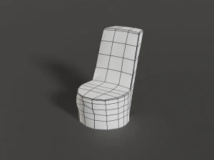 stone chair 3D Model