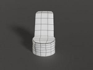 stone chair 3D मॉडल