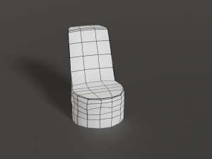 stone chair 3D मॉडल