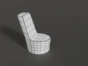 stone chair 3D Model