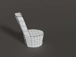 stone chair 3D मॉडल
