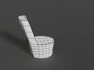 stone chair 3D Model