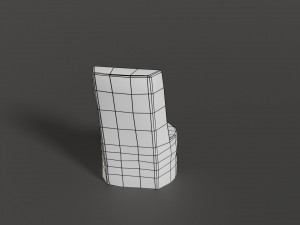stone chair 3D मॉडल