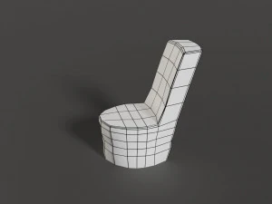 stone chair 3D Model
