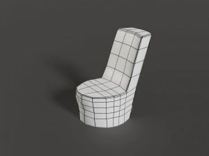 stone chair 3D Model