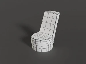 stone chair 3D Model