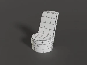 stone chair 3D Model
