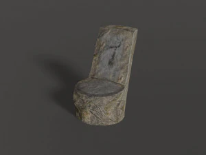 stone chair 3D Model