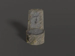 stone chair 3D Model