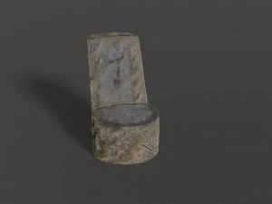 stone chair 3D Model