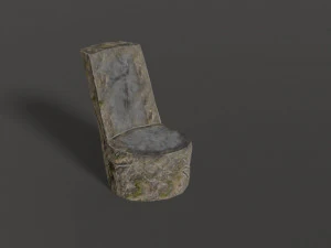 stone chair 3D Model