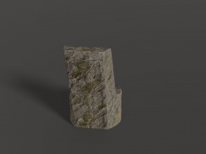 stone chair 3D मॉडल