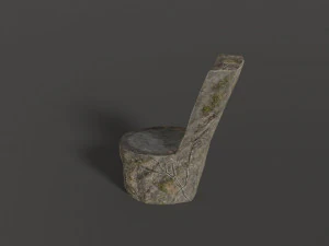 stone chair 3D Model