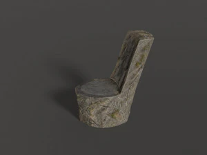 stone chair 3D Model