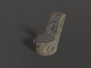 stone chair 3D Model