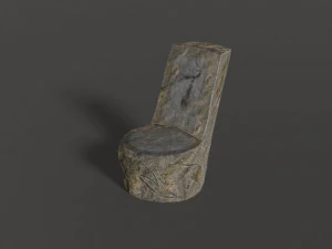 stone chair 3D Model