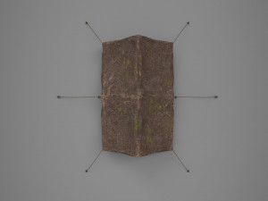 camp tent Model 3D