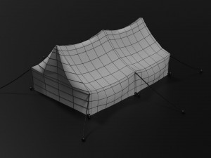 camp tent Model 3D