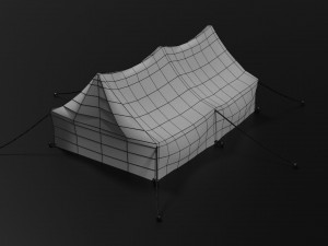 camp tent Model 3D