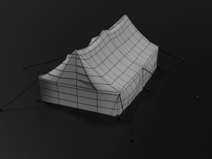 camp tent Model 3D