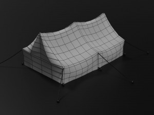 camp tent Model 3D