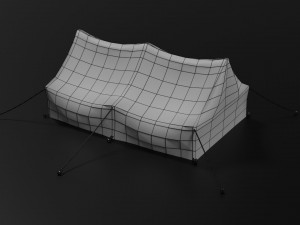 camp tent Model 3D