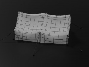 camp tent Model 3D