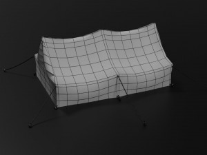 camp tent Model 3D