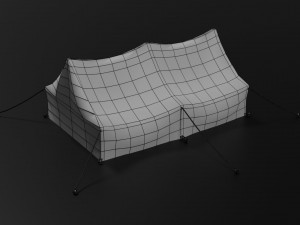 camp tent Model 3D