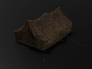 camp tent Model 3D