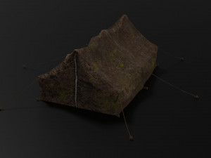 camp tent Model 3D