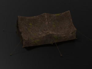 camp tent Model 3D