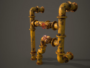 old pipes 3Dモデル