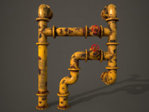 old pipes Model 3D
