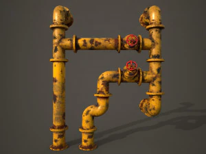 old pipes 3D Model