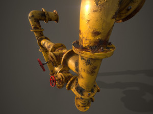 old pipes Model 3D
