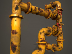old pipes Model 3D
