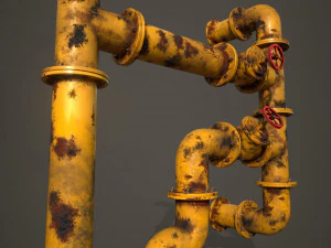 old pipes 3D Model