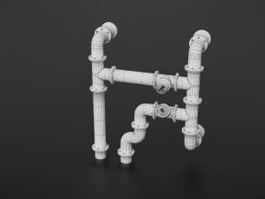 old pipes 3D Model
